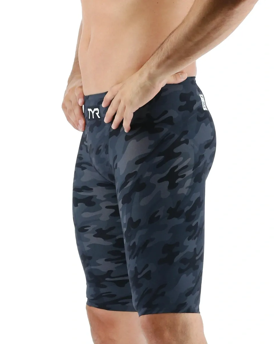 TYR Men's Venzo High Waist Jammer-  CAMO FIRE