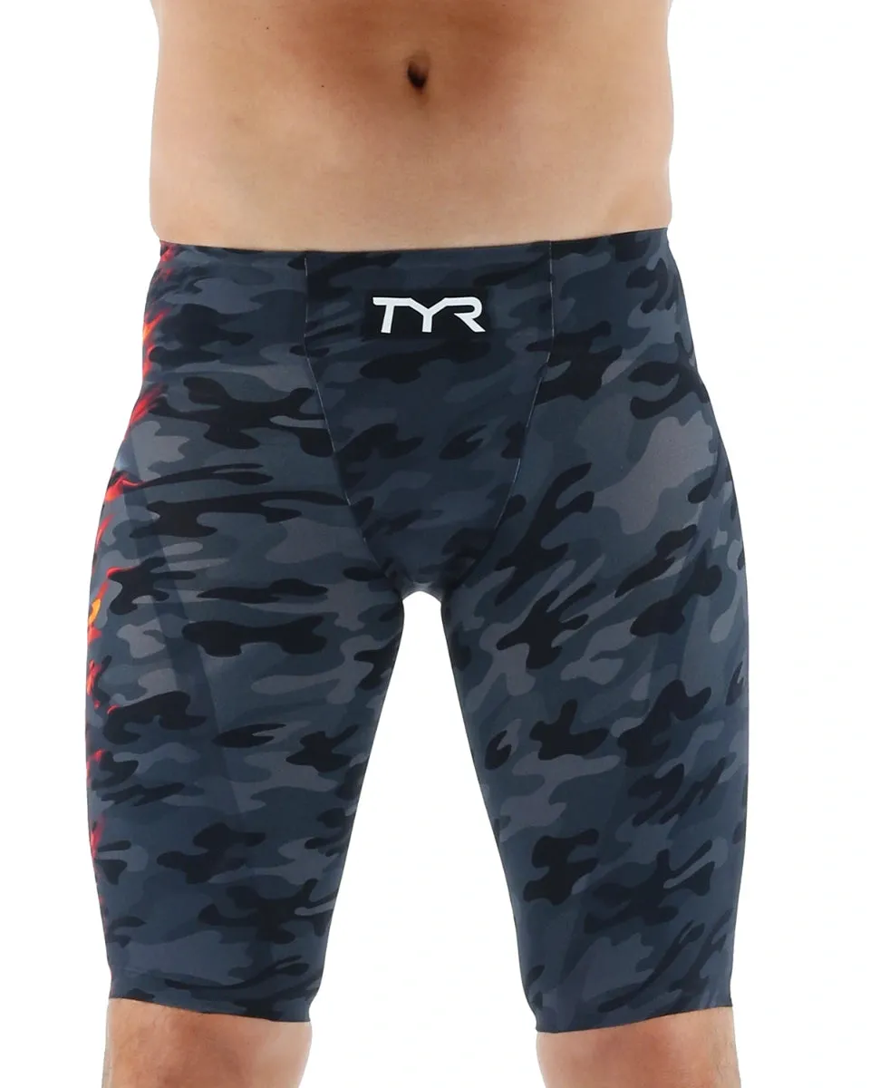 TYR Men's Venzo High Waist Jammer-  CAMO FIRE