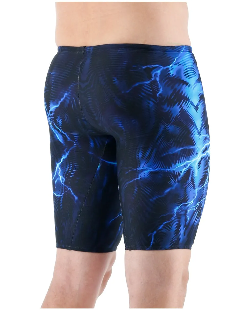 TYR Men’S Venzo Phantom Oblivion HW Jammer Swimsuit - Blue