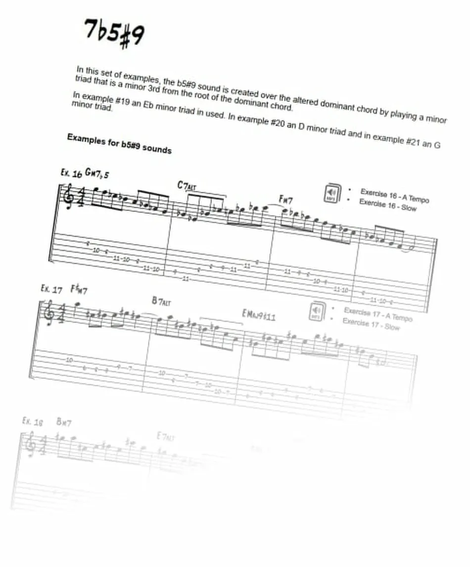 Upper Voicings For Jazz Guitar