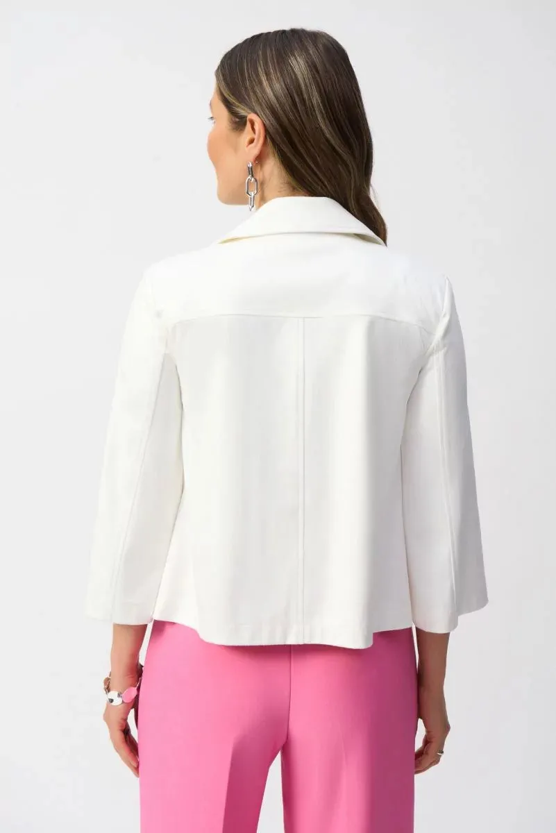 Vanilla Foiled Faux Suede Swing Jacket Style 251908