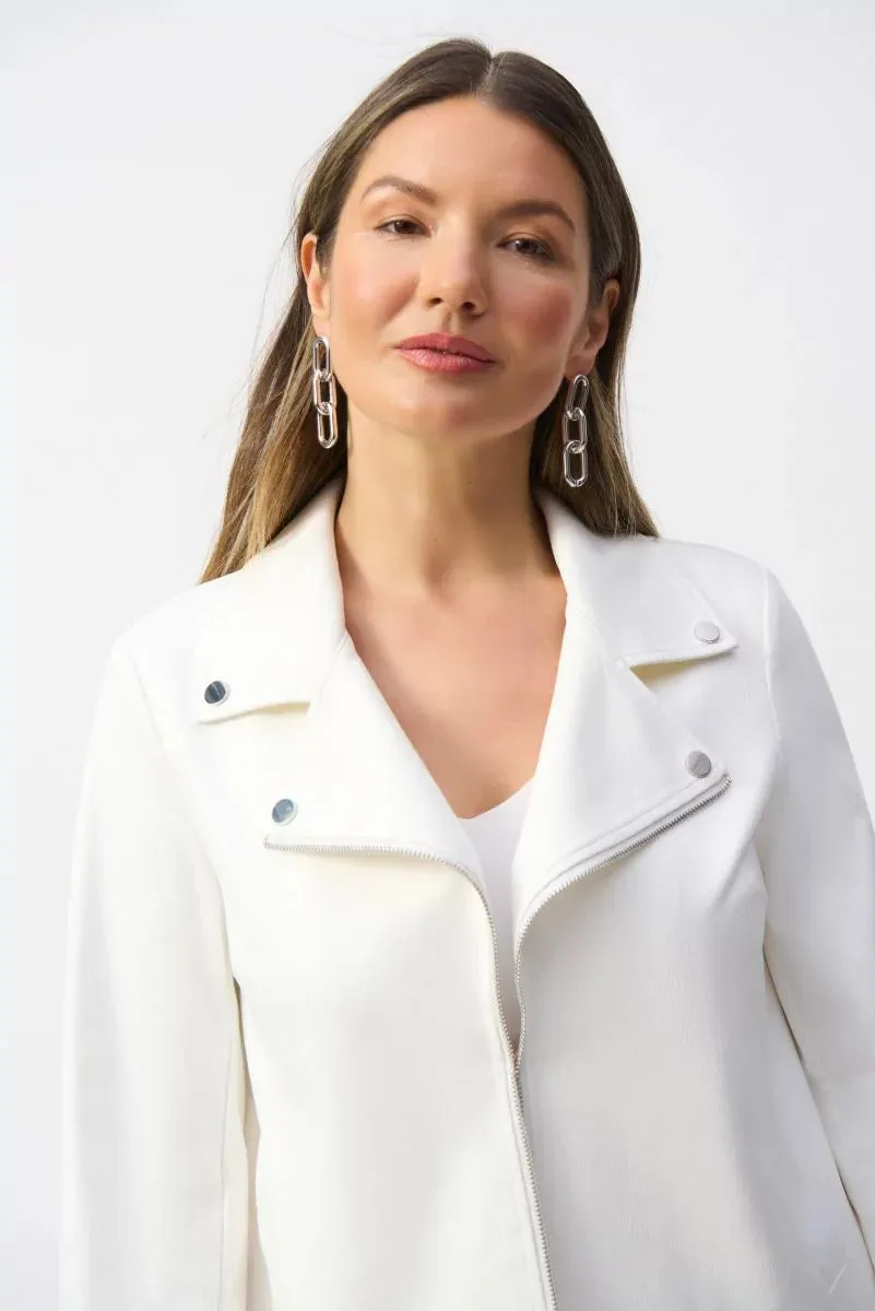 Vanilla Foiled Faux Suede Swing Jacket Style 251908