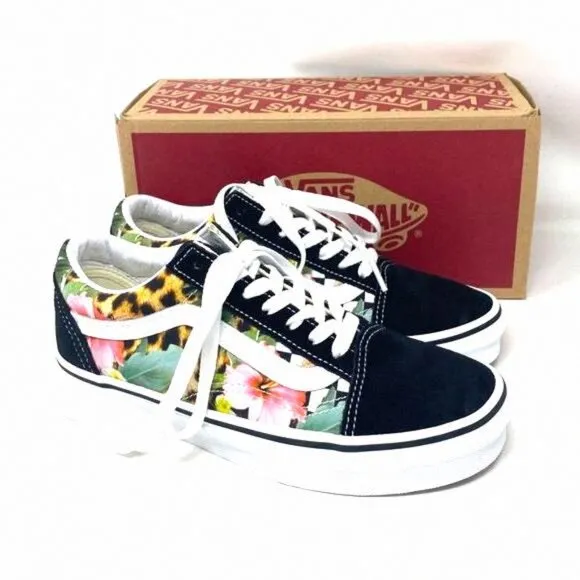 VANS Old Skool Tropical Animal Sneaker Low Canvas VN0A5AO92FB Women Casual Suede