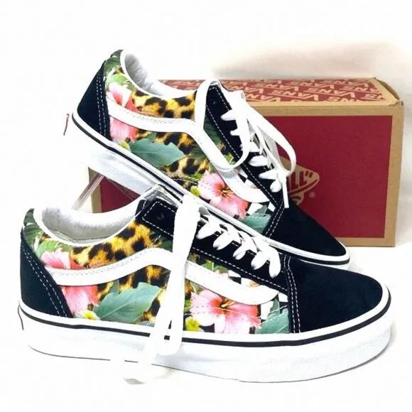 VANS Old Skool Tropical Animal Sneaker Low Canvas VN0A5AO92FB Women Casual Suede