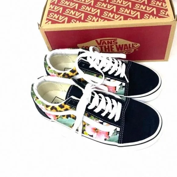 VANS Old Skool Tropical Animal Sneaker Low Canvas VN0A5AO92FB Women Casual Suede