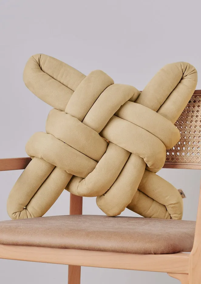 Vegan Suede Knot Pillow