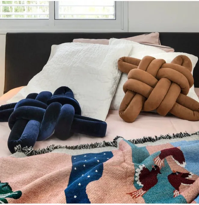 Vegan Suede Knot Pillow