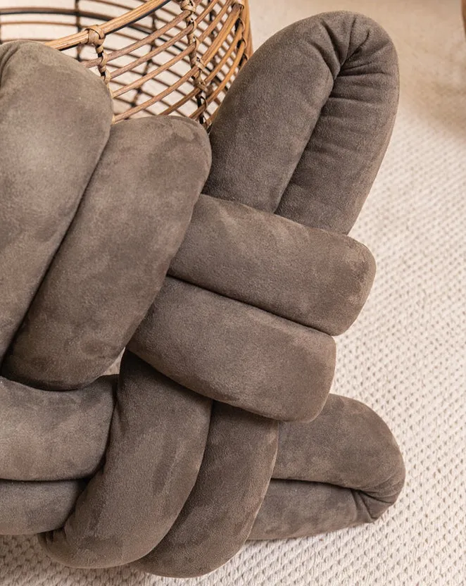 Vegan Suede Knot Pillow