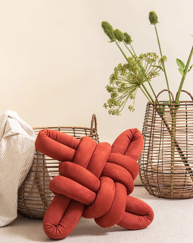 Vegan Suede Knot Pillow