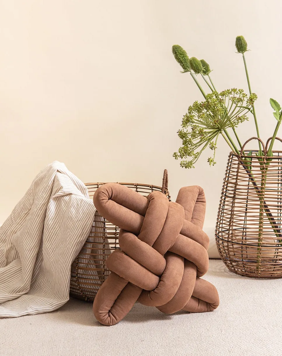 Vegan Suede Knot Pillow