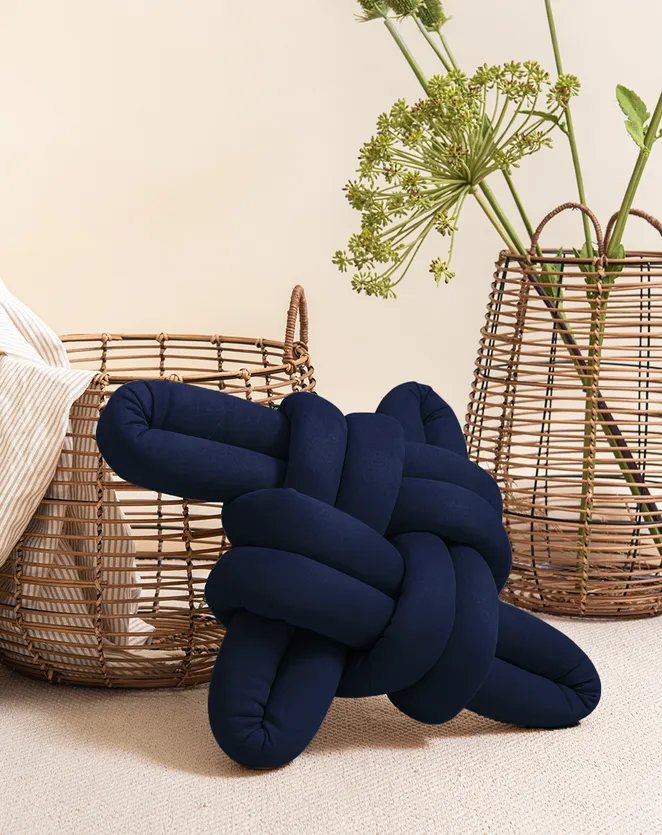 Vegan Suede Knot Pillow
