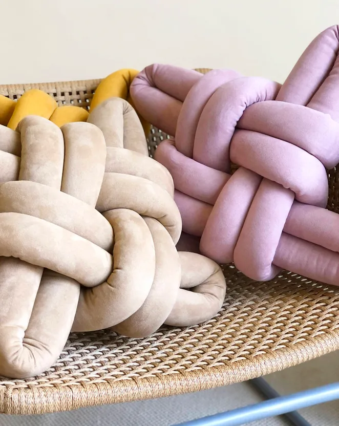 Vegan Suede Knot Pillow