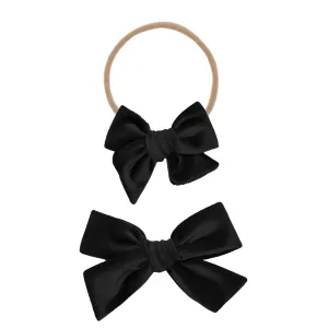 Velvet - Black Bow Headband