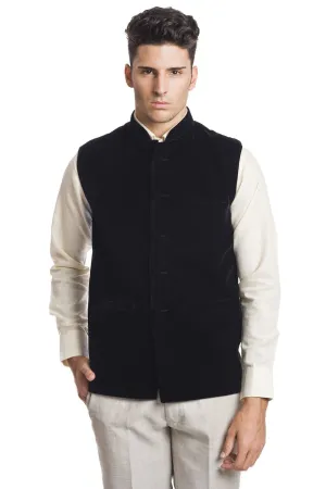 Velvet Black Modi Nehru Jacket
