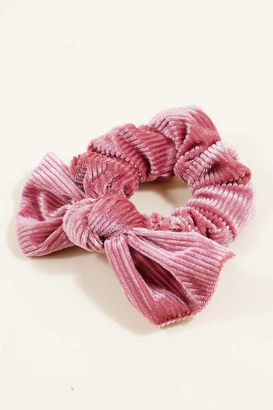 Velvet Bow Scrunchies