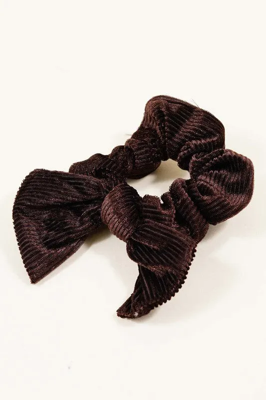 Velvet Bow Scrunchies