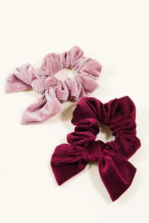Velvet Bow Scrunchies