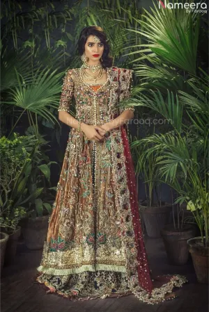 Velvet Bridal Lehenga for Pakistani Wedding Wear #BN999