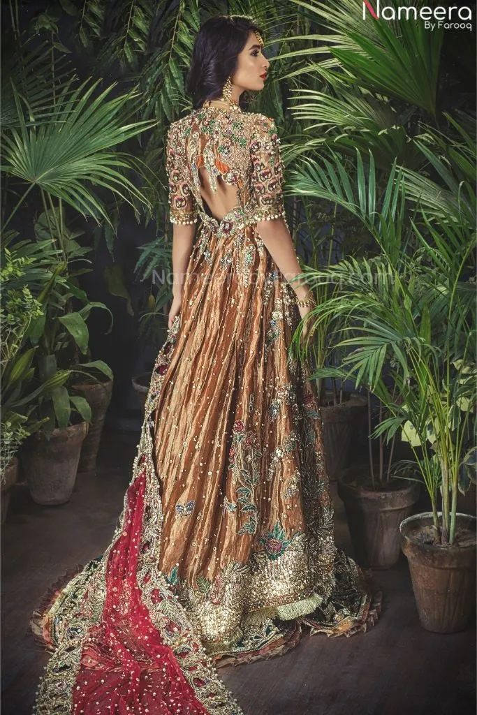 Velvet Bridal Lehenga for Pakistani Wedding Wear #BN999
