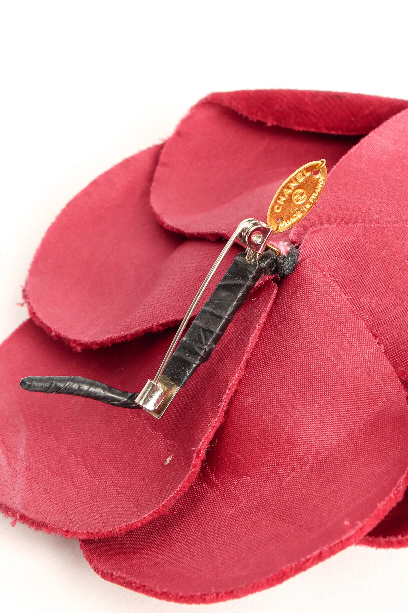 Velvet Camellia Flower Pin