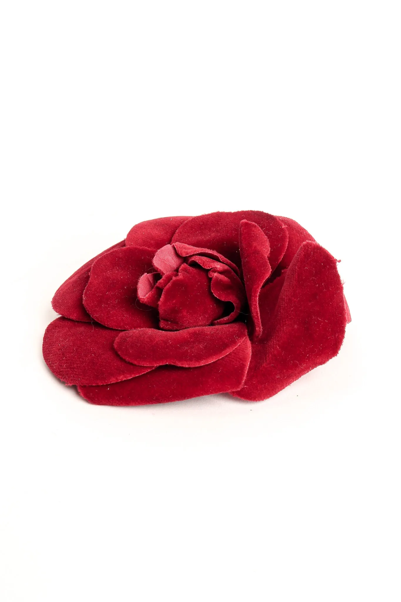 Velvet Camellia Flower Pin