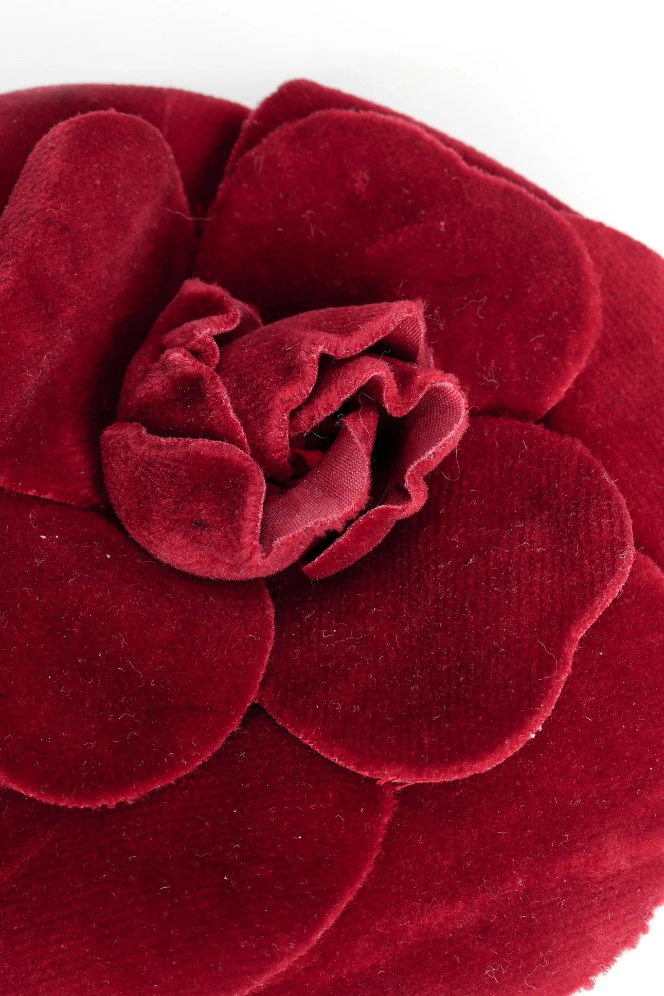 Velvet Camellia Flower Pin
