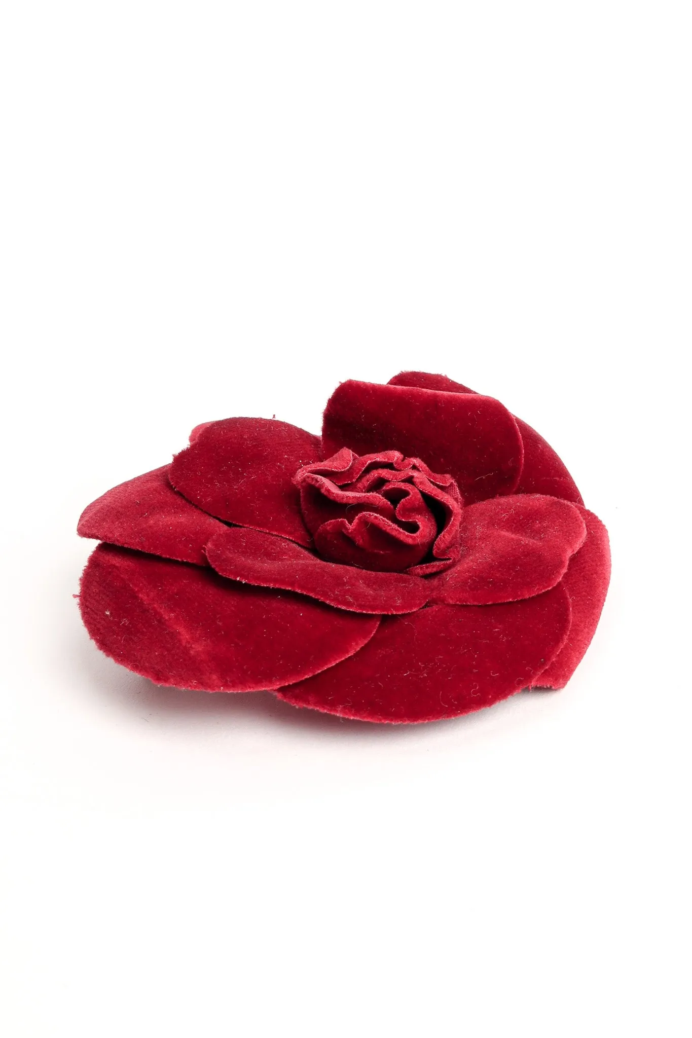 Velvet Camellia Flower Pin