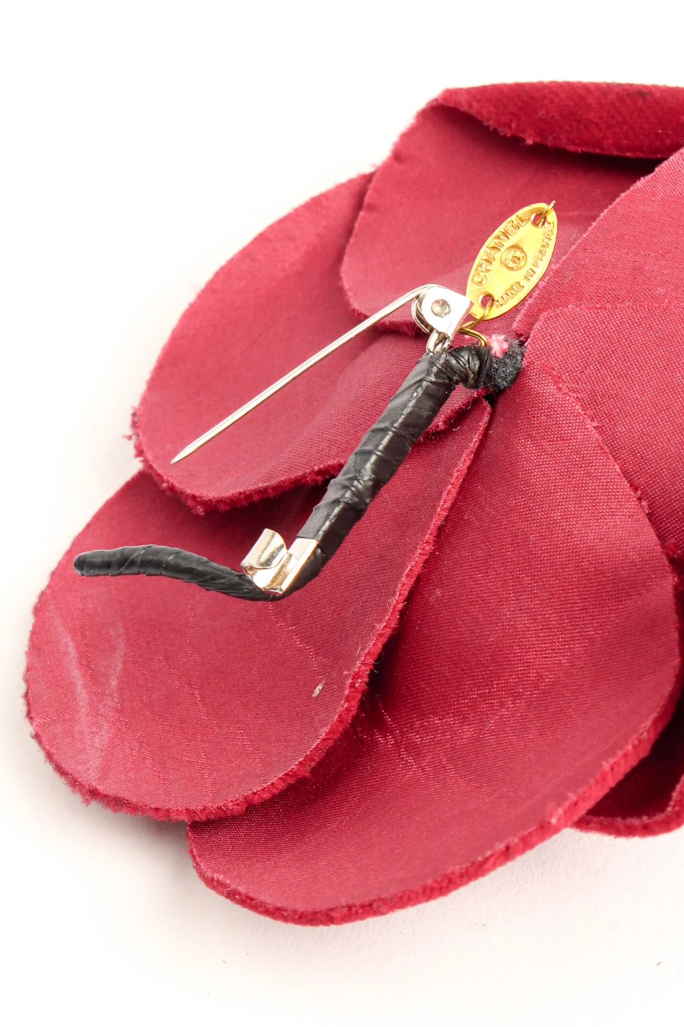 Velvet Camellia Flower Pin