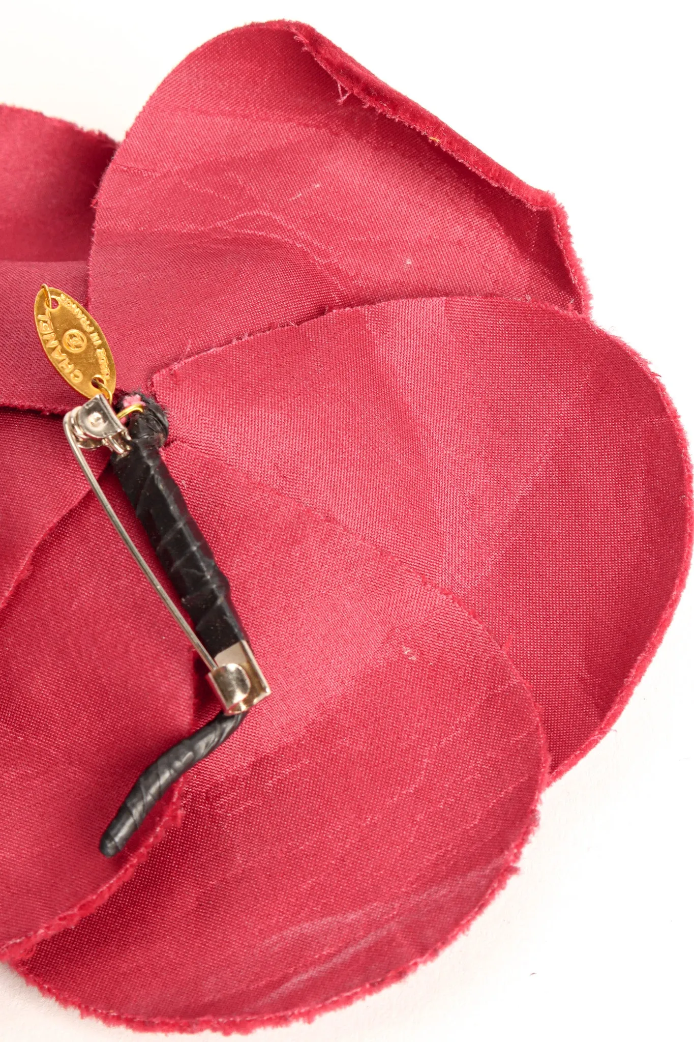 Velvet Camellia Flower Pin