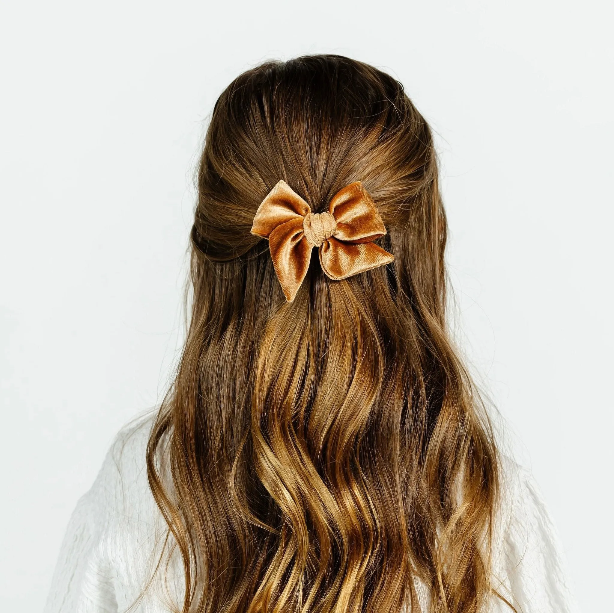 Velvet - Cinnamon Bow Clip