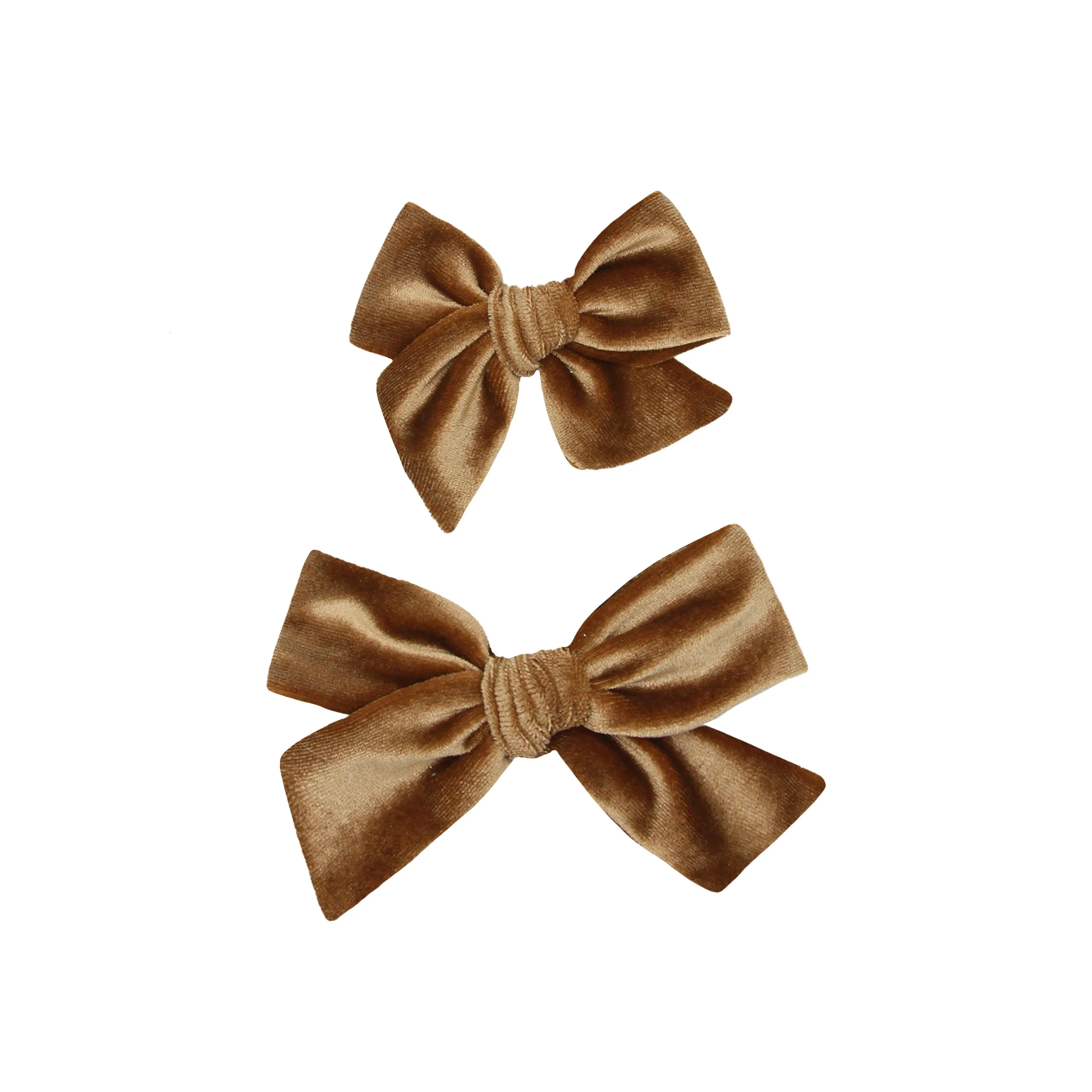 Velvet - Cinnamon Bow Clip