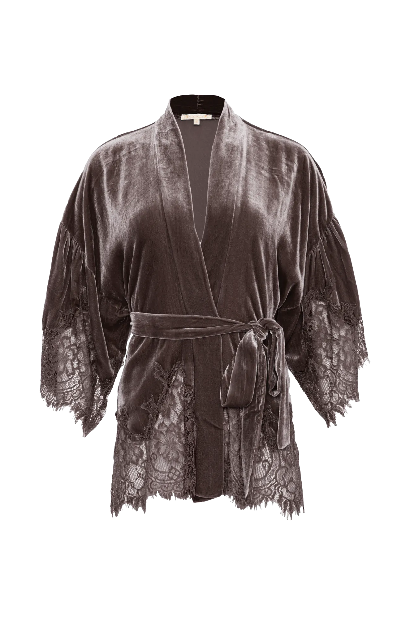 Velvet Coco Lace Kimono Fudge