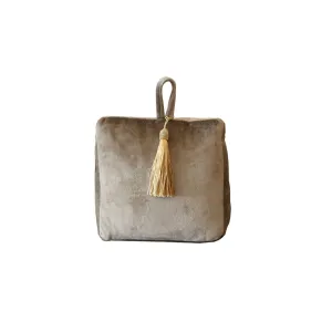 Velvet Doorstop - Champagne