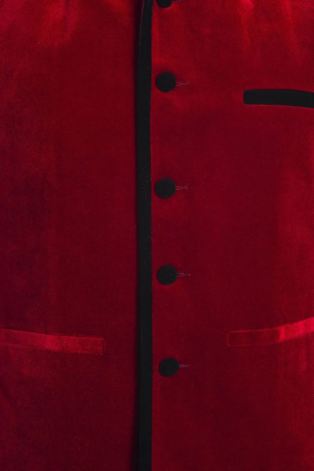 Velvet Red Modi Nehru Jacket