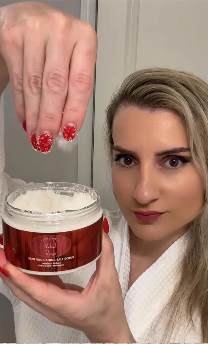 Velvet Rouge Skin Nourishing Salt Scrub