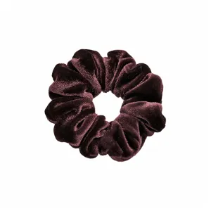 Velvet Small Brown Scrunchie