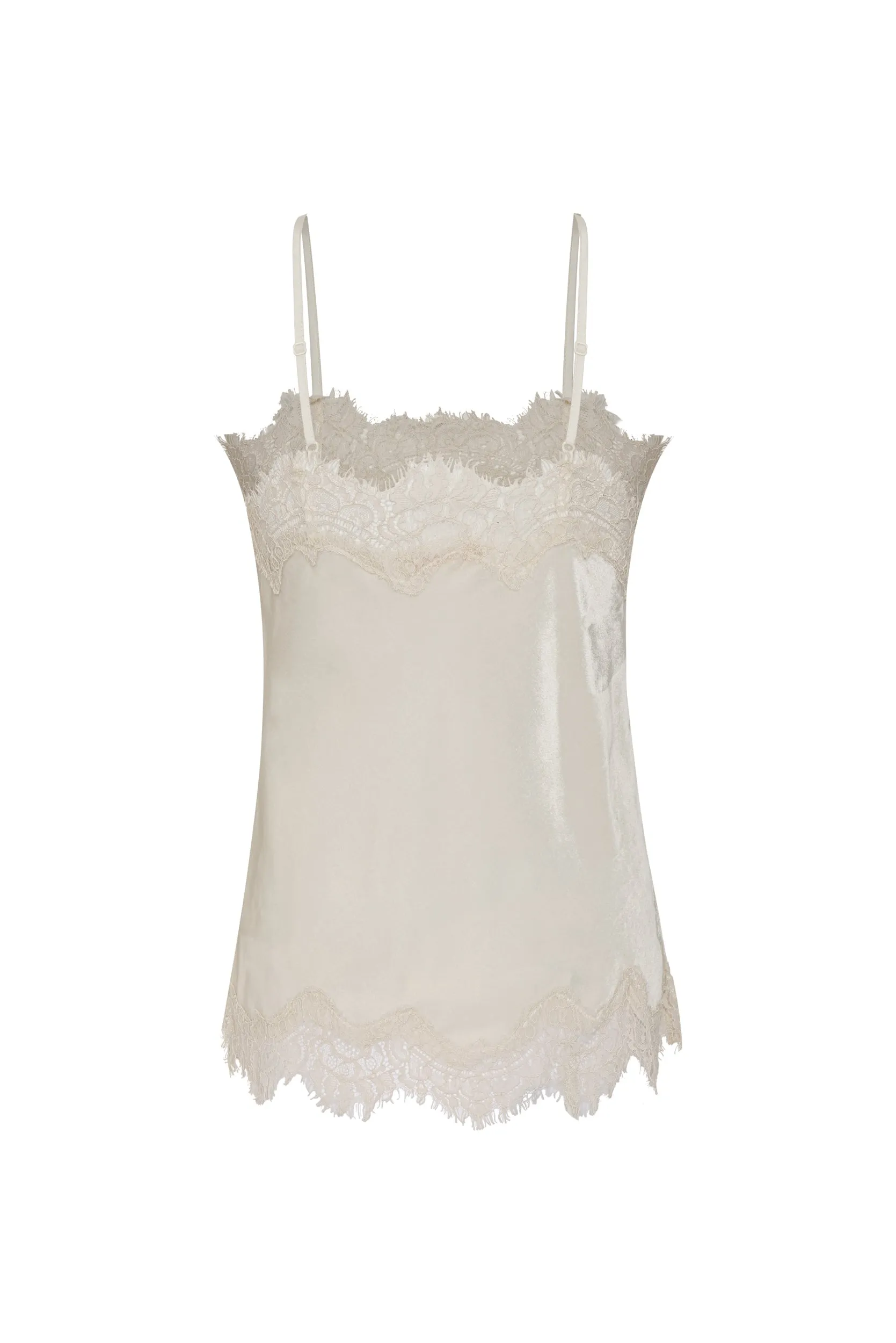 Velvet Straight Cami Dove