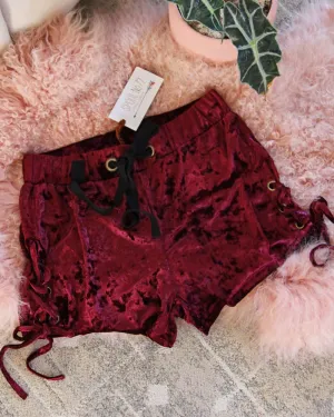 Velvet Tie Lounge Shorts