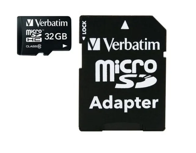Verbatim 44083 Tarjeta De Memoria Micro Sdhc 32 Gb Con Adaptador Uhsi V10 Clase10