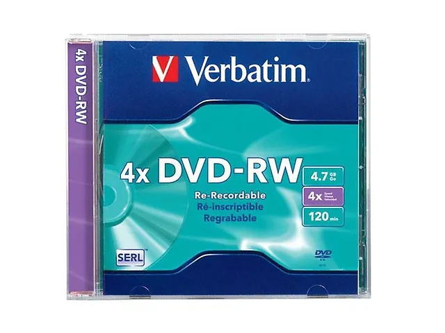 Verbatim 94836 Dvd Rw 4x 120 Min 4.7 Gb Caja 1 Pz