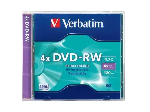 Verbatim 94836 Dvd Rw 4x 120 Min 4.7 Gb Caja 1 Pz
