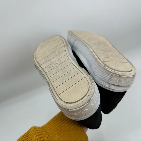 Vince Cage Suede Sneaker Black Size 8