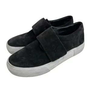 Vince Cage Suede Sneaker Black Size 8