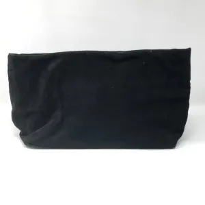 Vintage: Donna Karan Large Black Suede Clutch