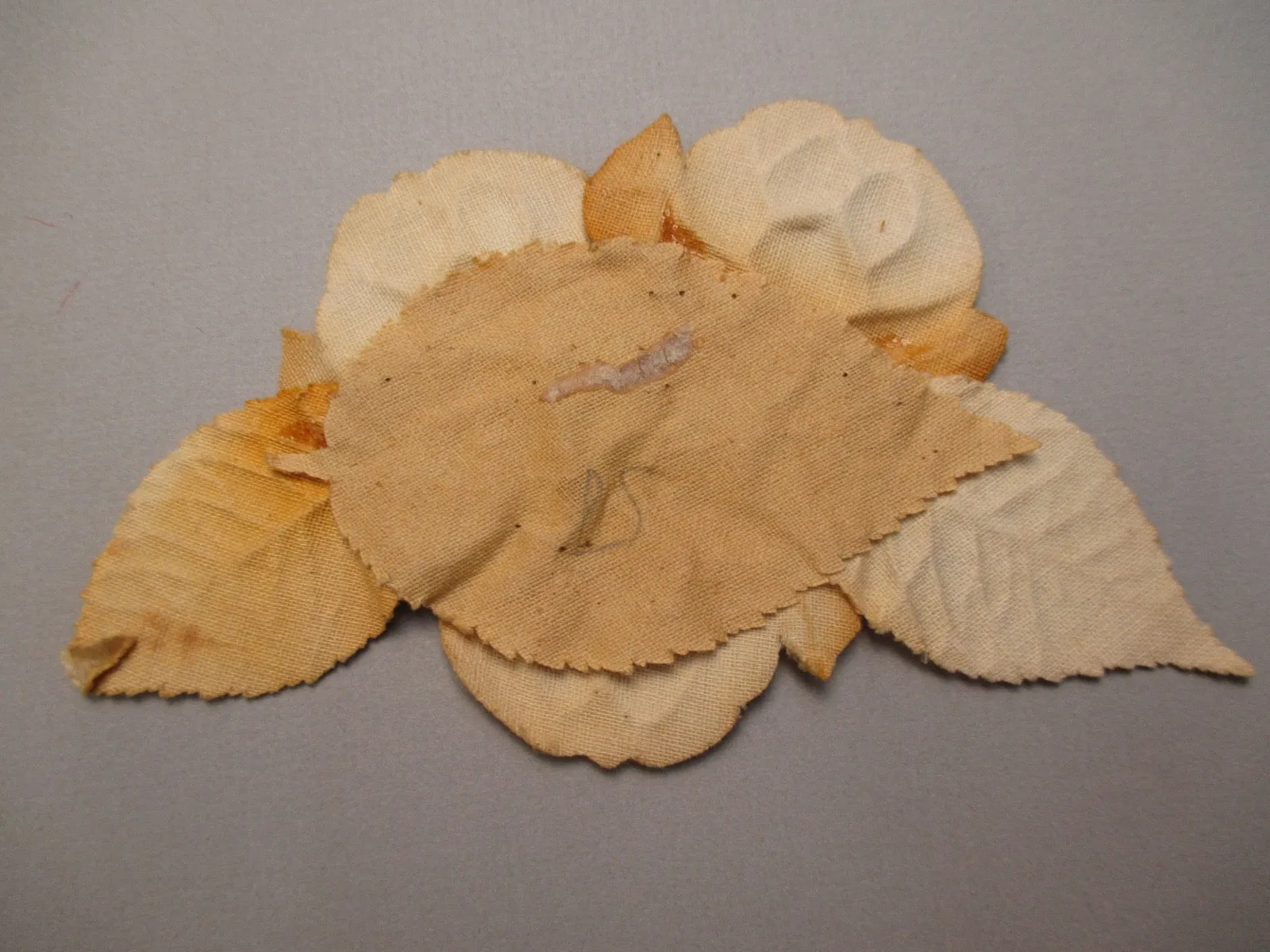 Vintage millinery flower antique velvet 1920s
