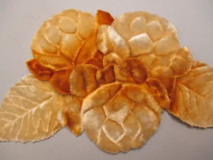 Vintage millinery flower antique velvet 1920s