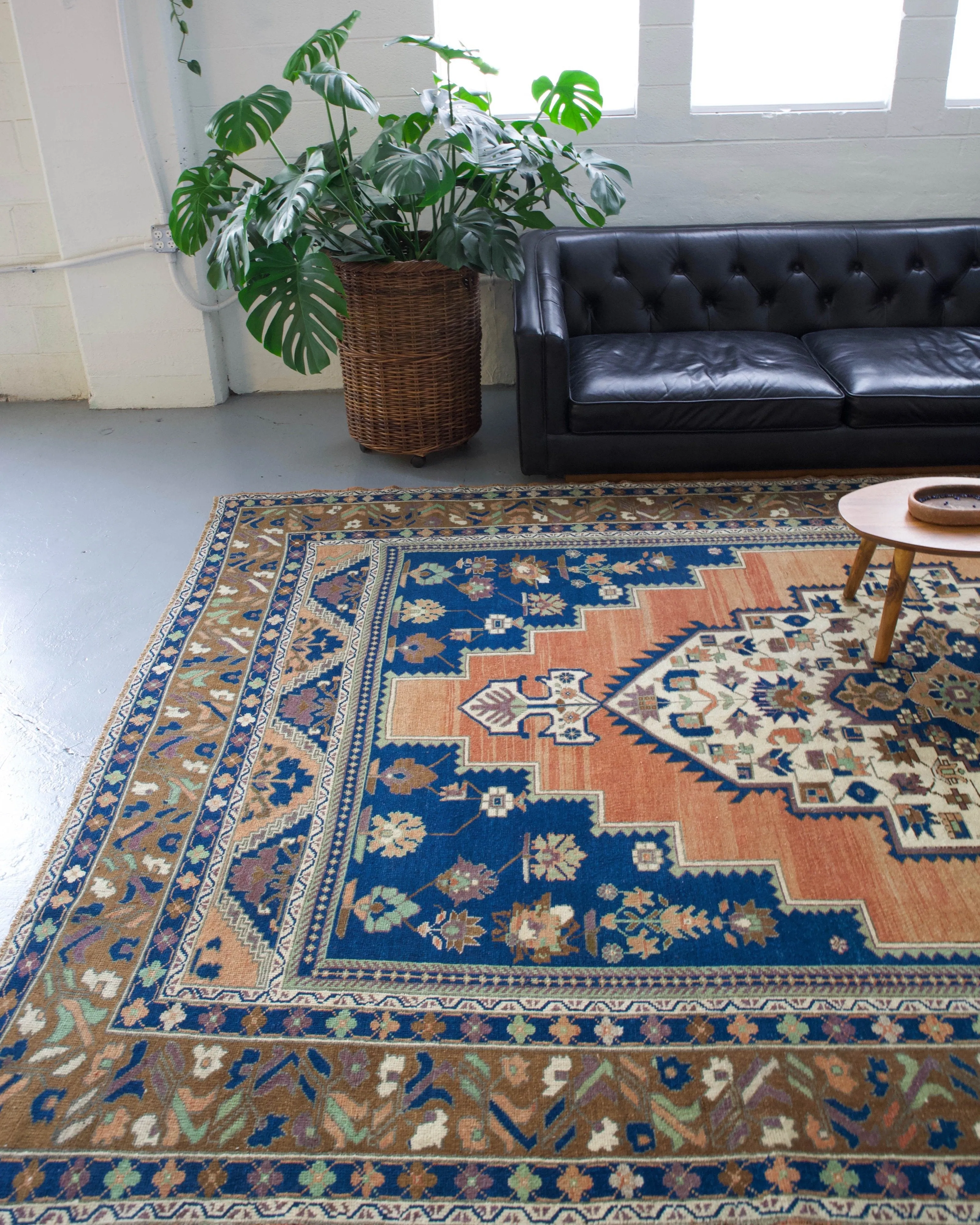 Vintage Turkish Taspinar Rug 7'6"x12'5"