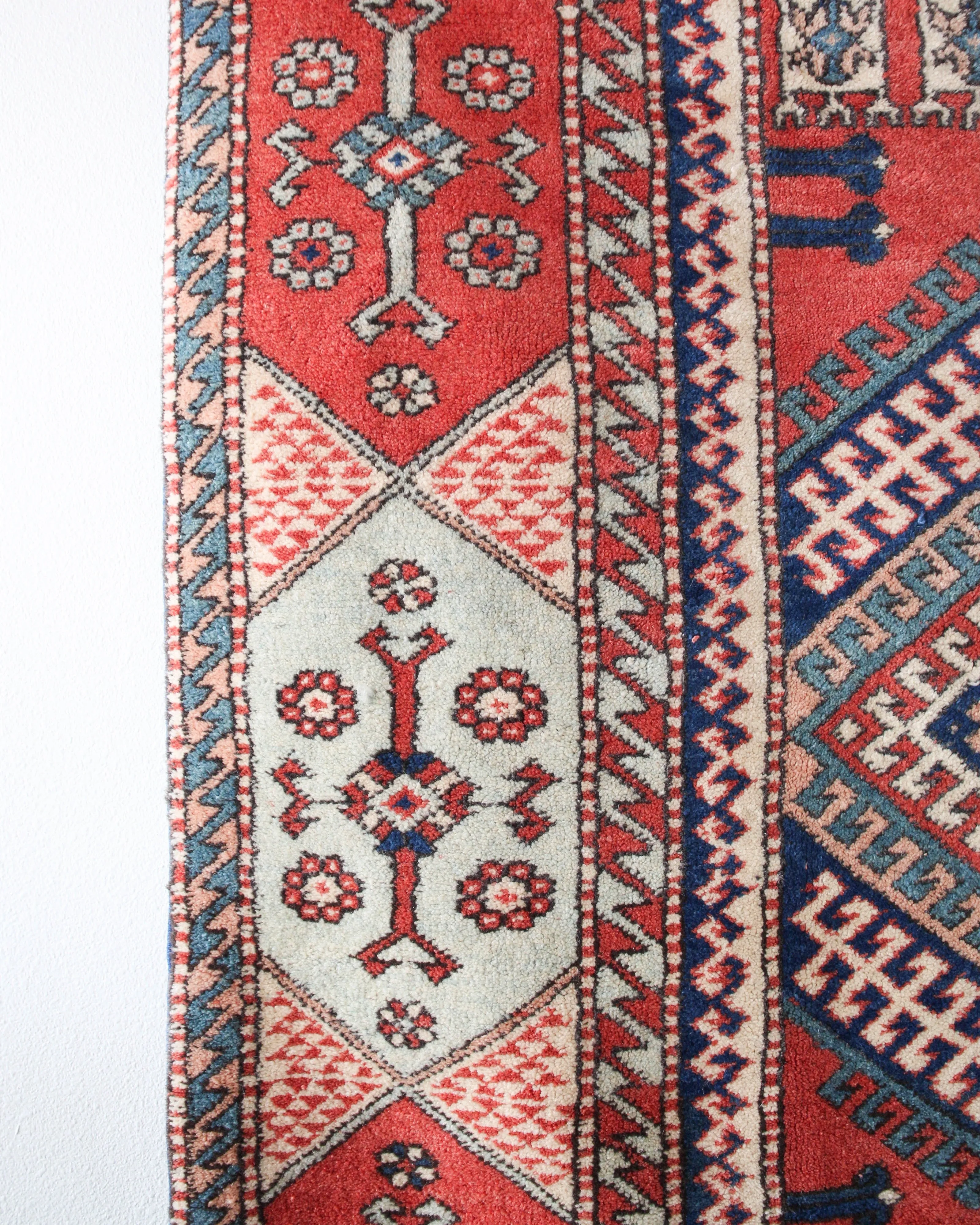 Vintage Western Anatolian Karakecili Rug 6'4"x9'