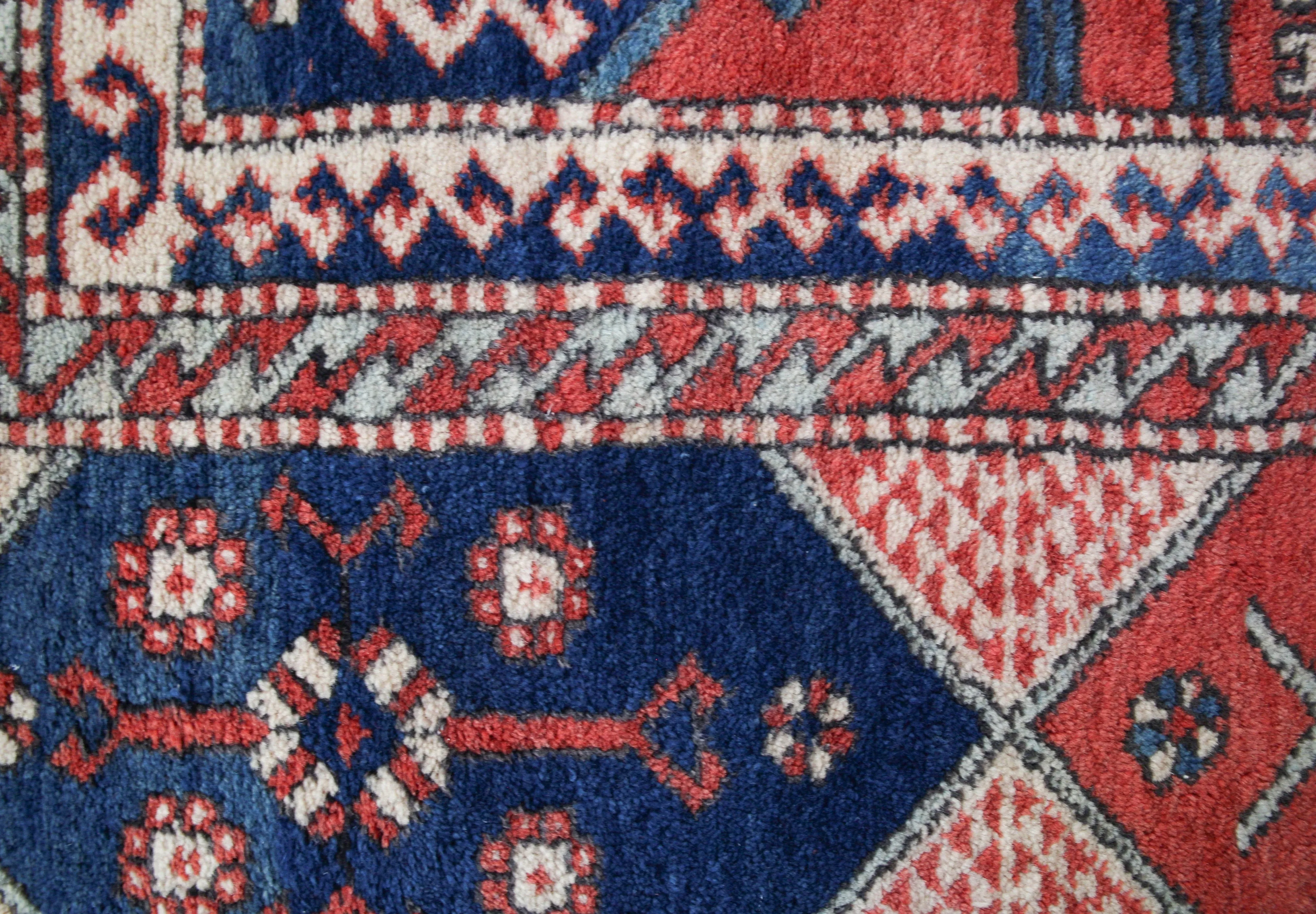 Vintage Western Anatolian Karakecili Rug 6'4"x9'
