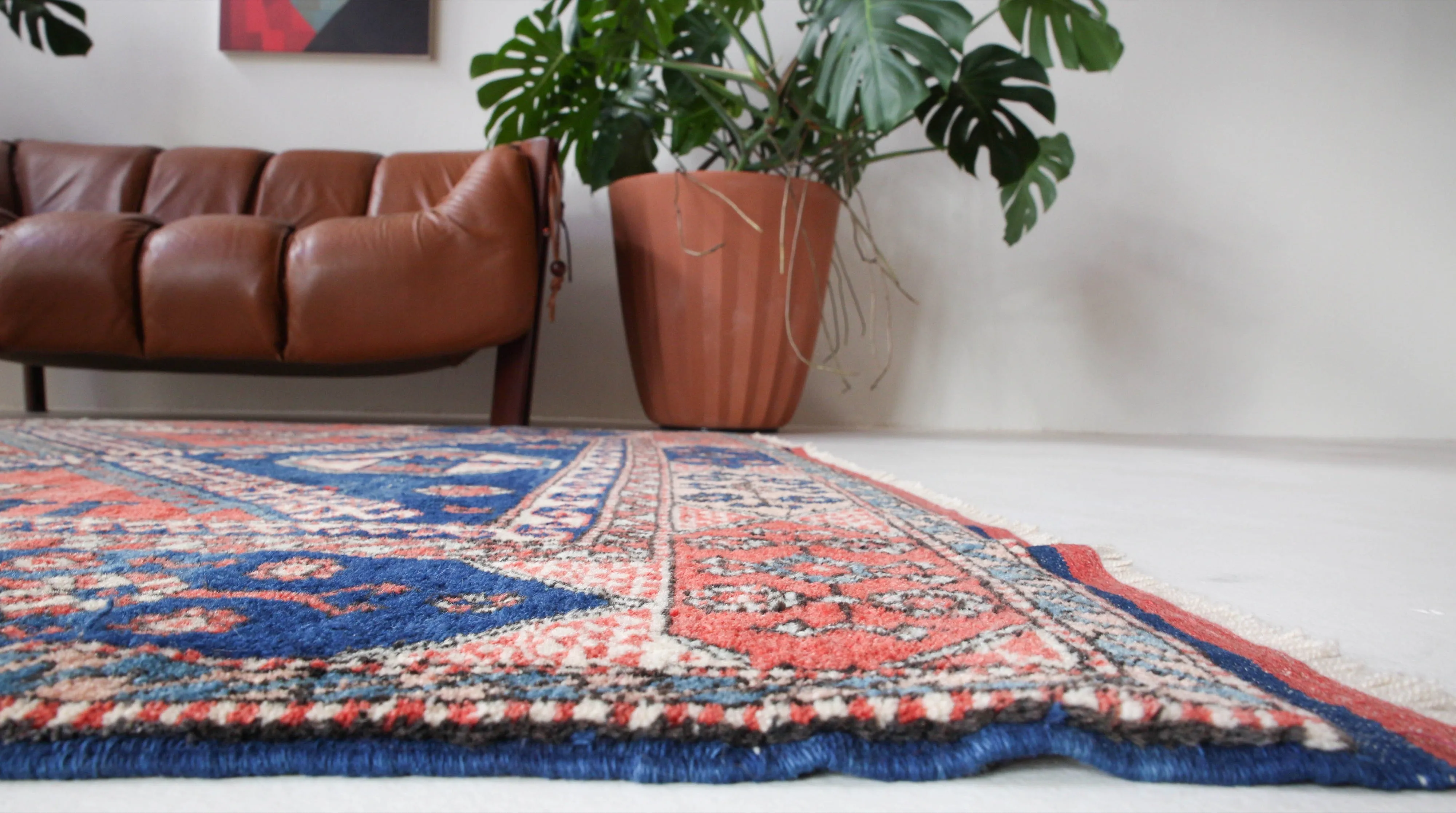 Vintage Western Anatolian Karakecili Rug 6'4"x9'